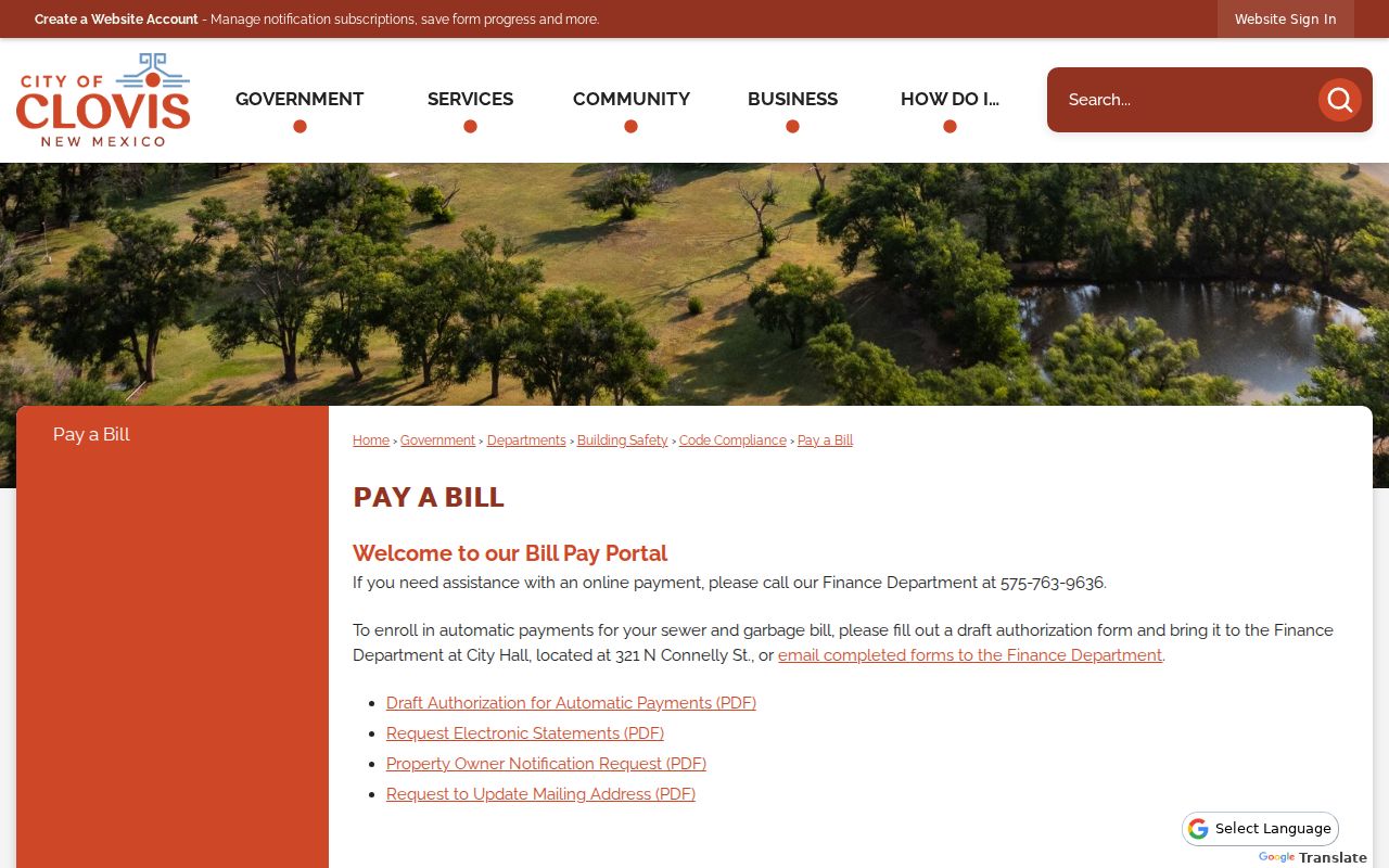 Curry County Clovis court records citation payment fields